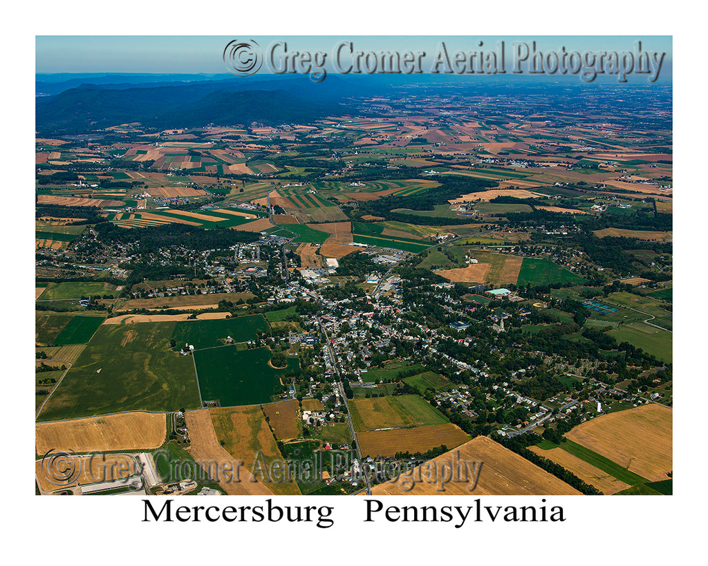 Aerial Photo of Mercersburg, Pennsylvania