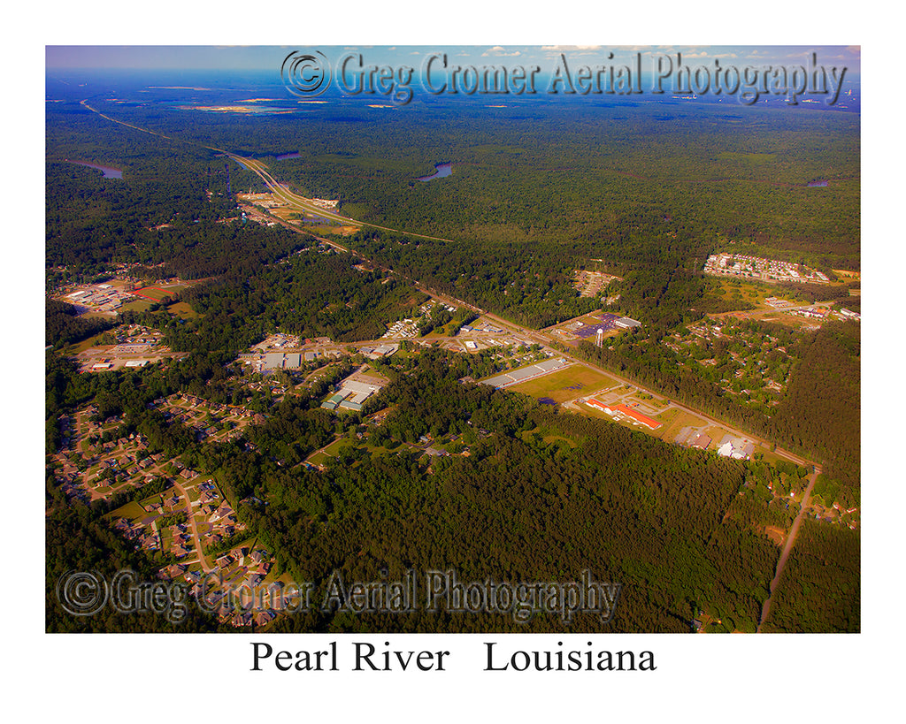 Aerial Photo of Pearl River, Louisiana