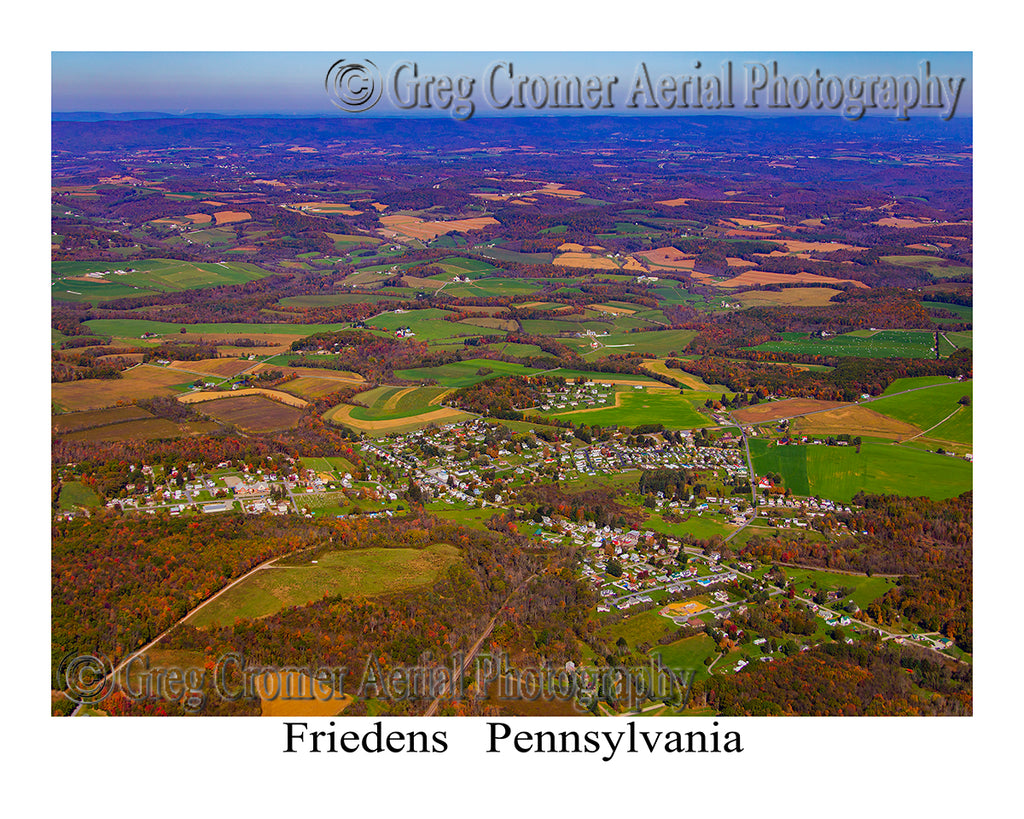 Aerial Photo of Friedens, Pennsylvania