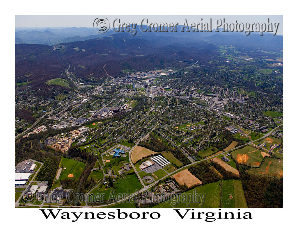 Aerial Photo of Waynesboro, Virginia