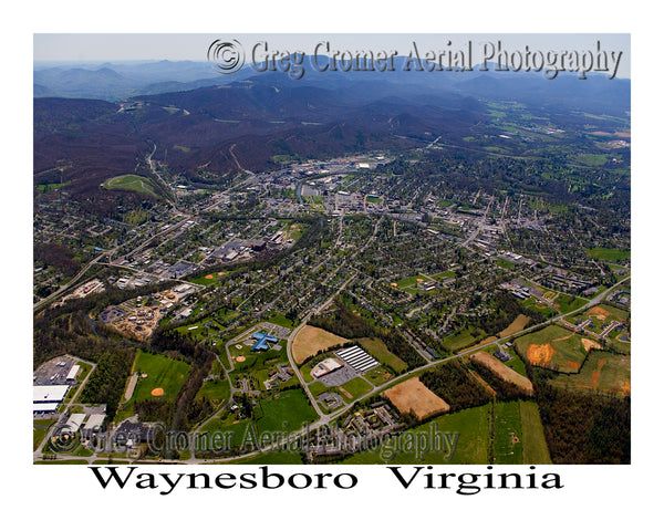 Aerial Photo of Waynesboro, Virginia