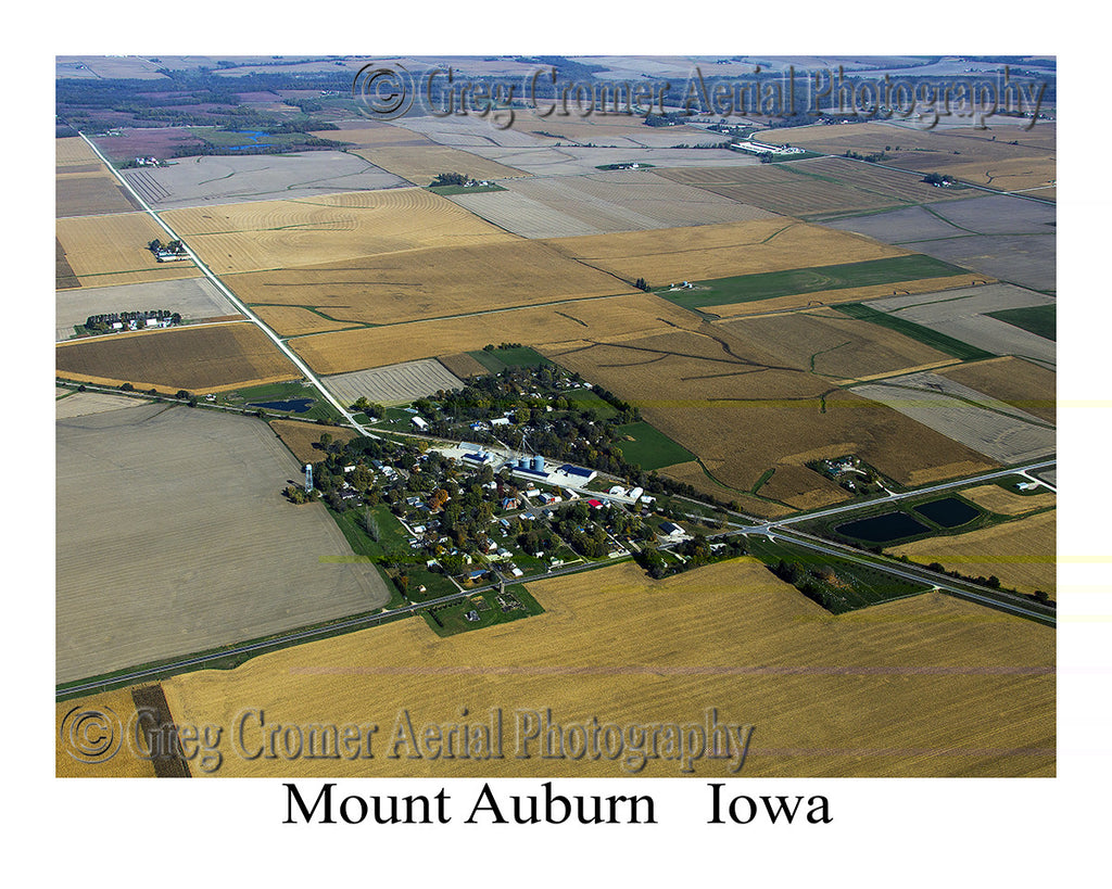 Aerial Photo of Mount Auburn Iowa