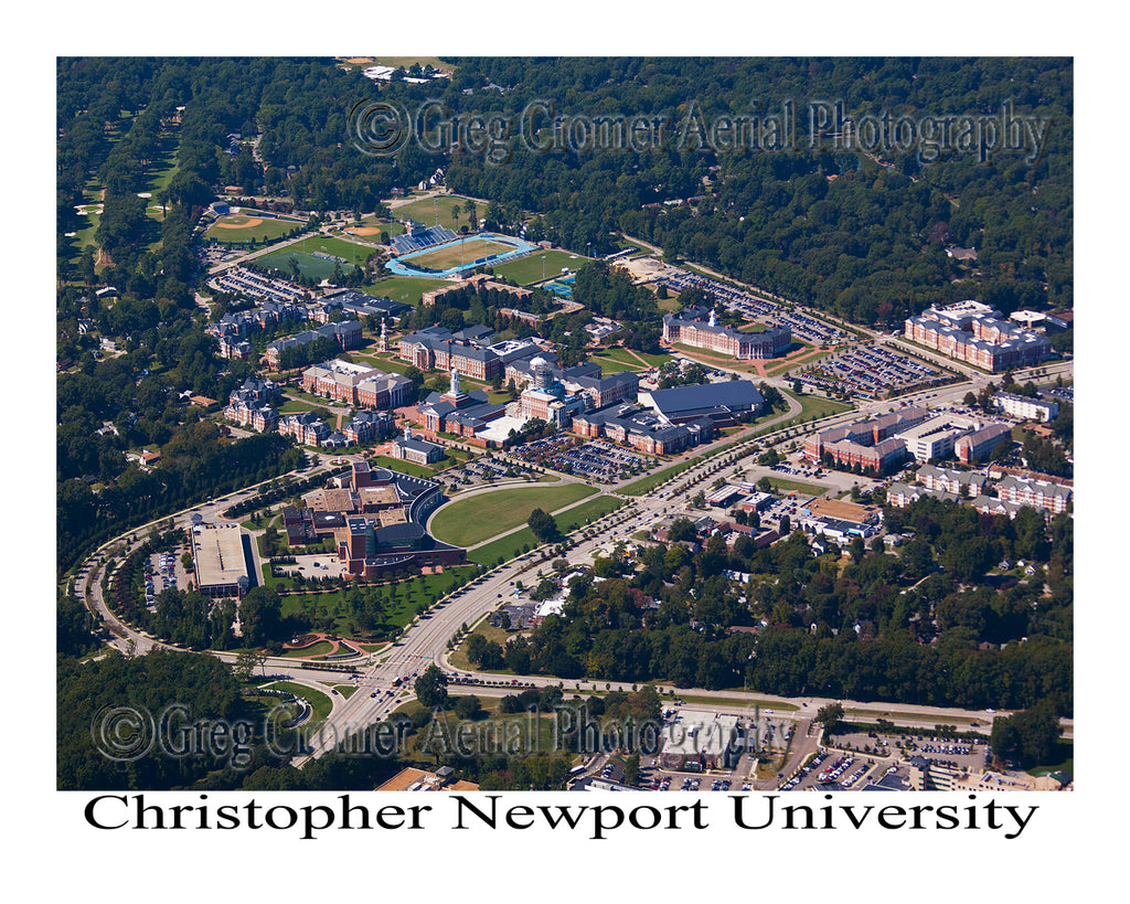 Aerial Photo of Christopher Newport University - Newport News, Virginia