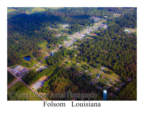 Aerial Photo of Folsom, Louisiana