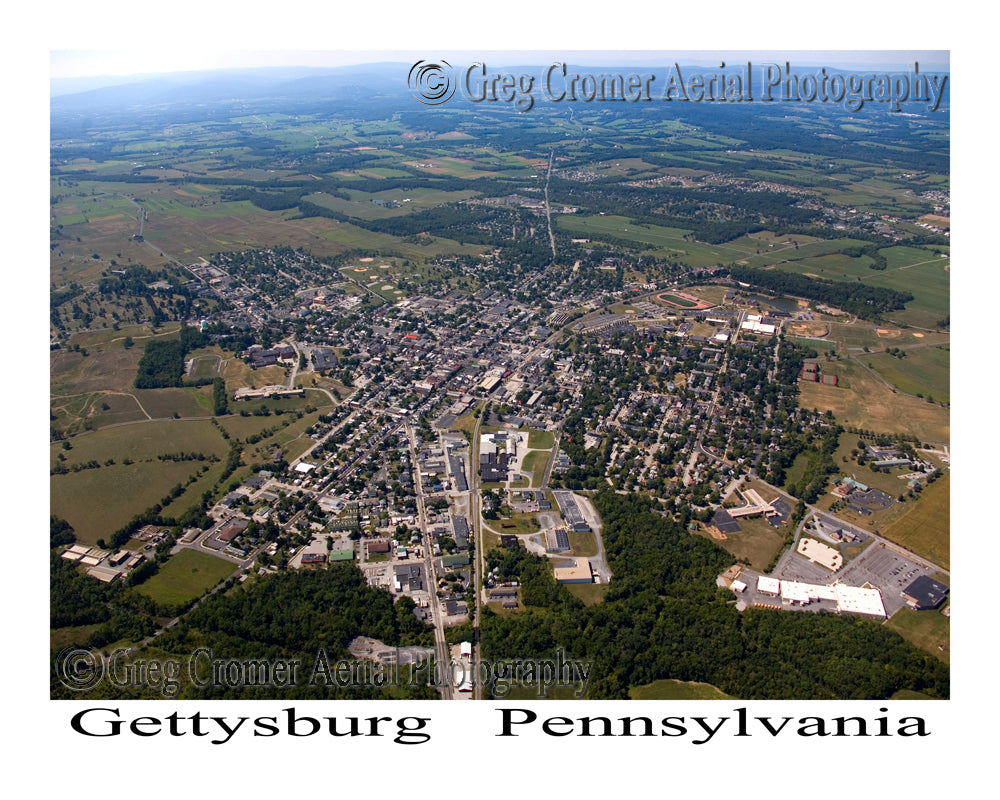 Aerial Photo of Gettysburg, Pennsylvania