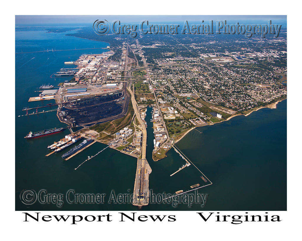 Aerial Photo of Newport News, Virginia