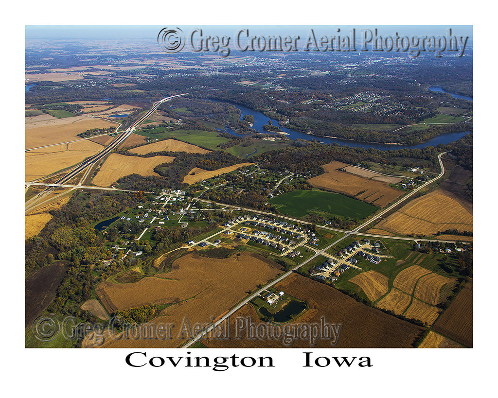 Aerial Photo of Covington Iowa