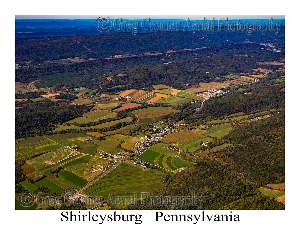 Aerial Photo of Shirleysburg, Pennsylvania