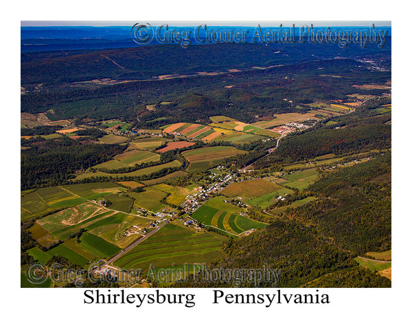 Aerial Photo of Shirleysburg, Pennsylvania