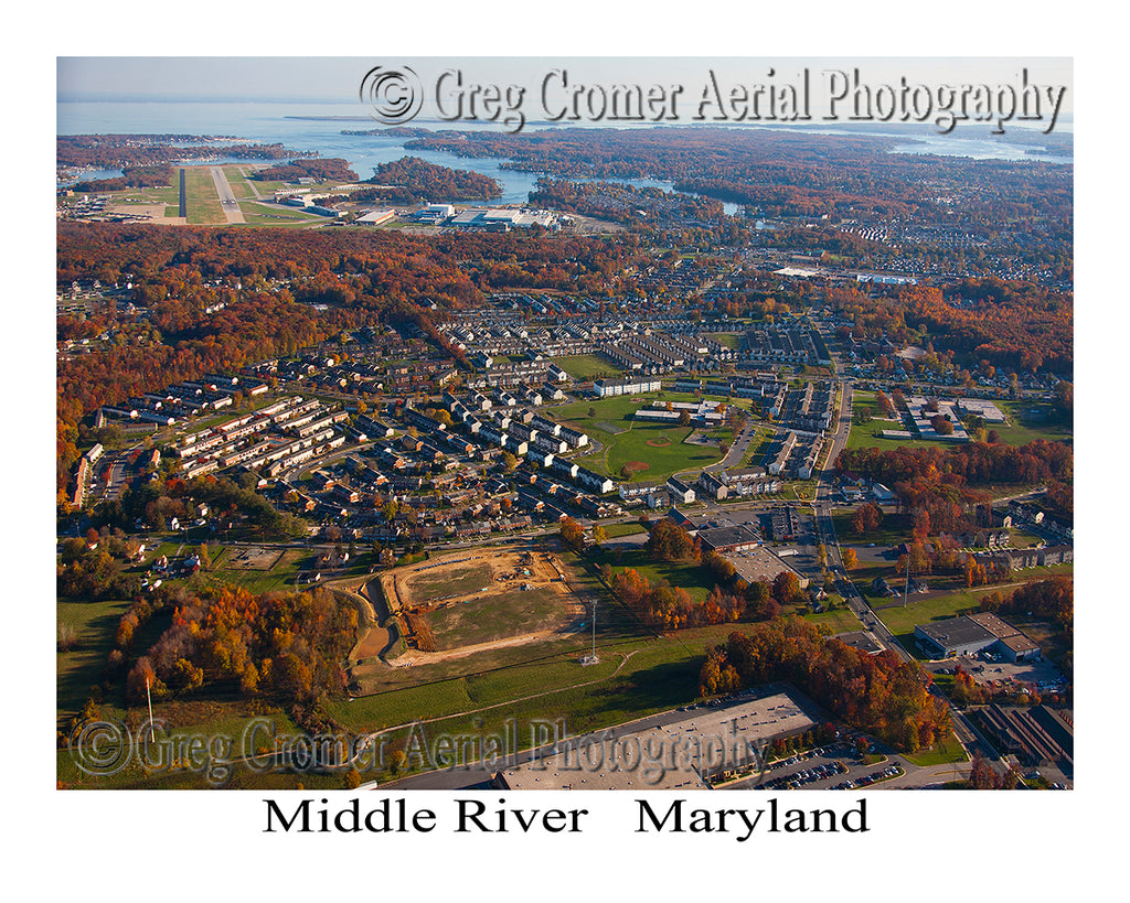 Aerial Photo of Middle River, Maryland