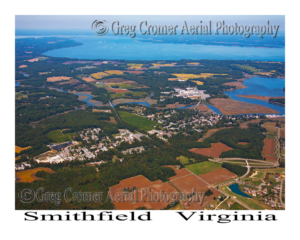 Aerial Photo of Smithfield, Virginia