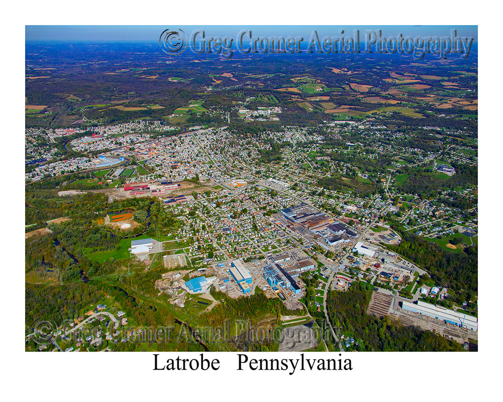 Aerial Photo of Latrobe, Pennsylvania