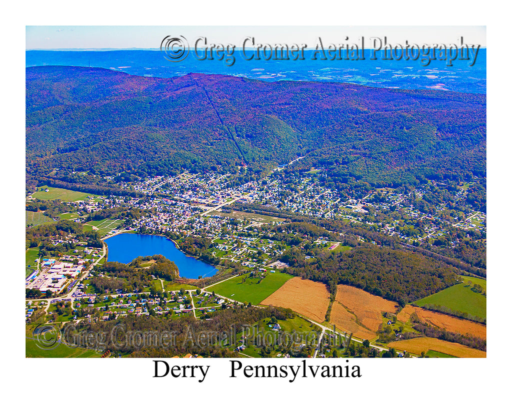 Aerial Photo of Derry, Pennsylvania