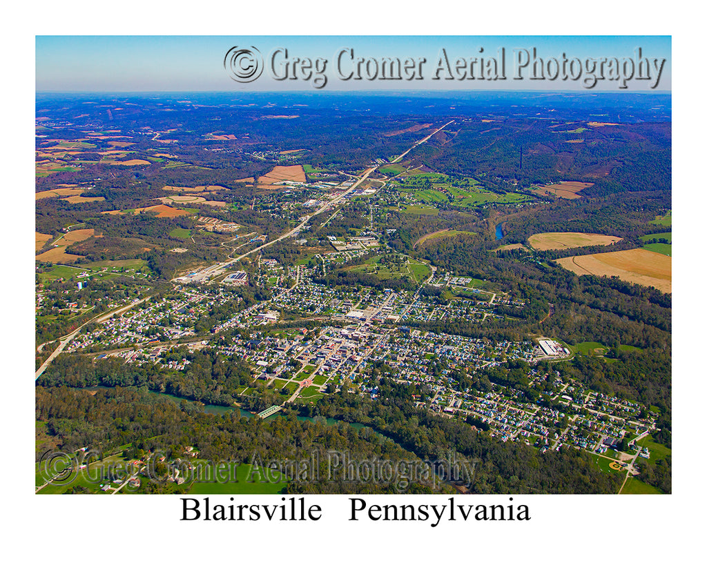 Aerial Photo of Blairsville, Pennsylvania