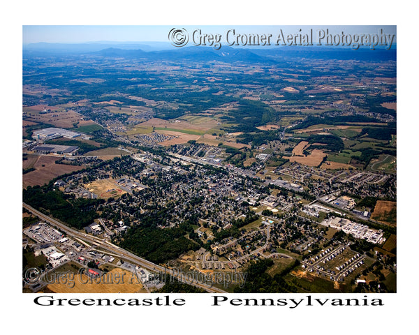 Aerial Photo of Greencastle, Pennsylvania