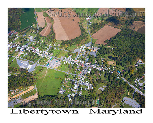 Aerial Photo of Libertytown, Maryland