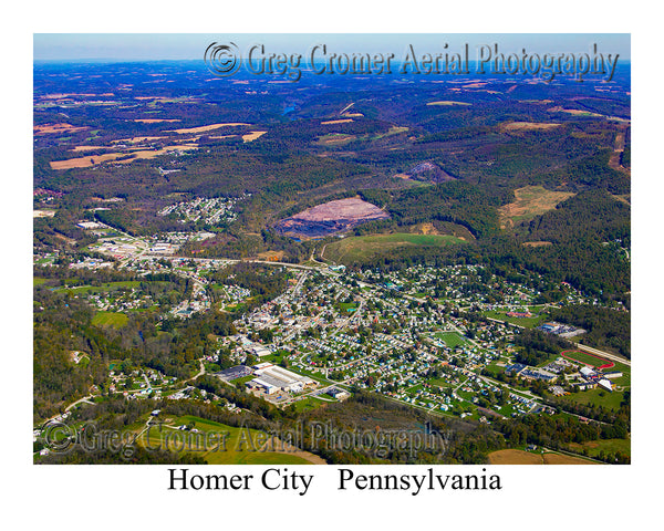 Aerial Photo of Homer City, Pennsylvania