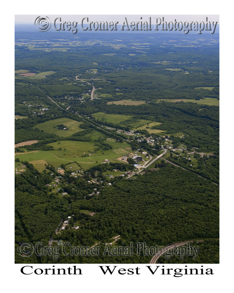 Aerial Photo of Corinth, West Virginia