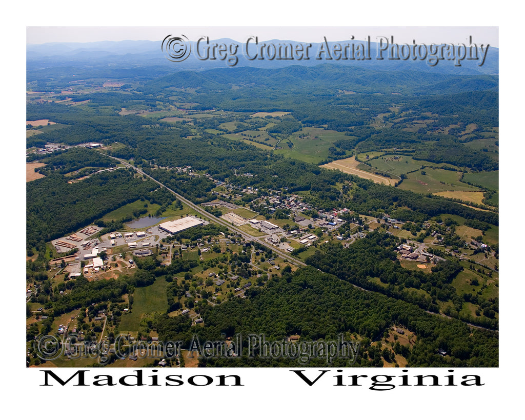 Aerial Photo of Madison, Virginia
