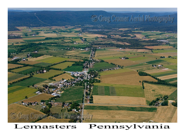 Aerial Photo of Lemasters, Pennsylvania