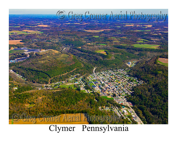 Aerial Photo of Clymer, Pennsylvania