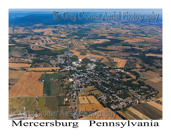 Aerial Photo of Mercersburg, Pennsylvania