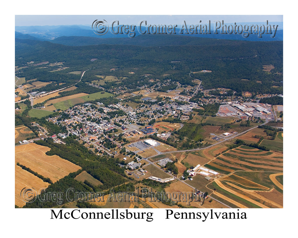 Aerial Photo of McConnellsburg, Pennsylvania