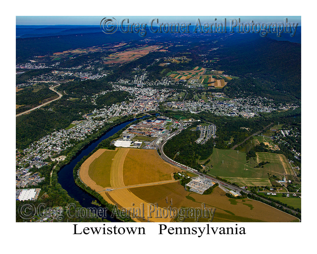 Aerial Photo of Lewistown, Pennsylvania