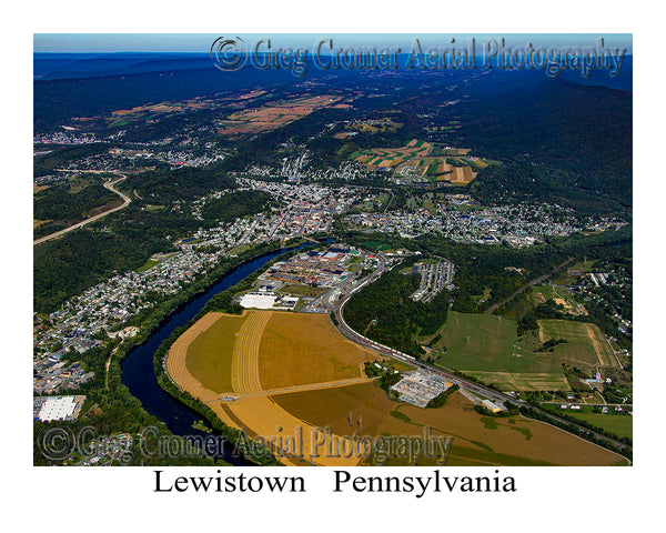 Aerial Photo of Lewistown, Pennsylvania