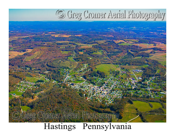 Aerial Photo of Hastings, Pennsylvania