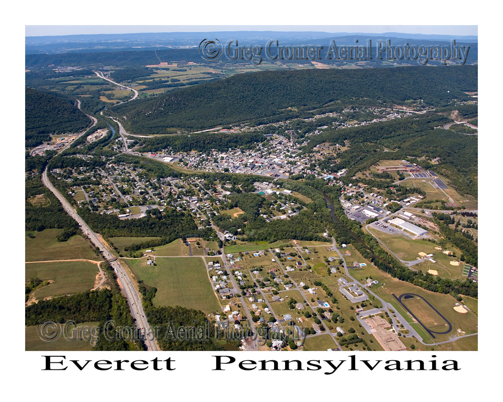 Aerial Photo of Everett, Pennsylvania