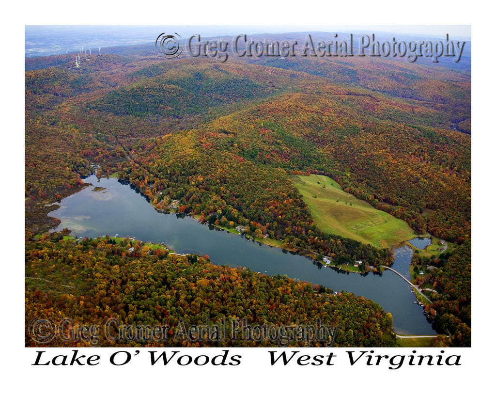 Aerial Photo of Lake O Woods, West Virginia
