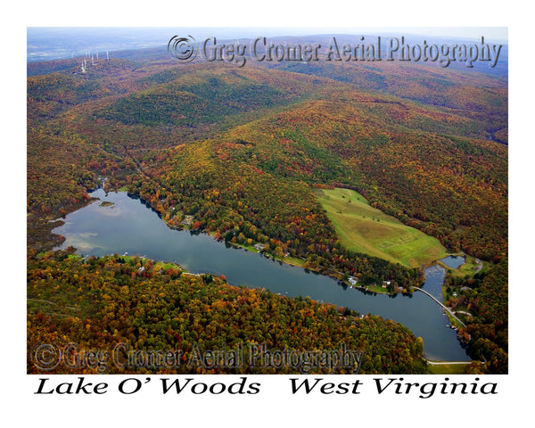 Aerial Photo of Lake O Woods, West Virginia