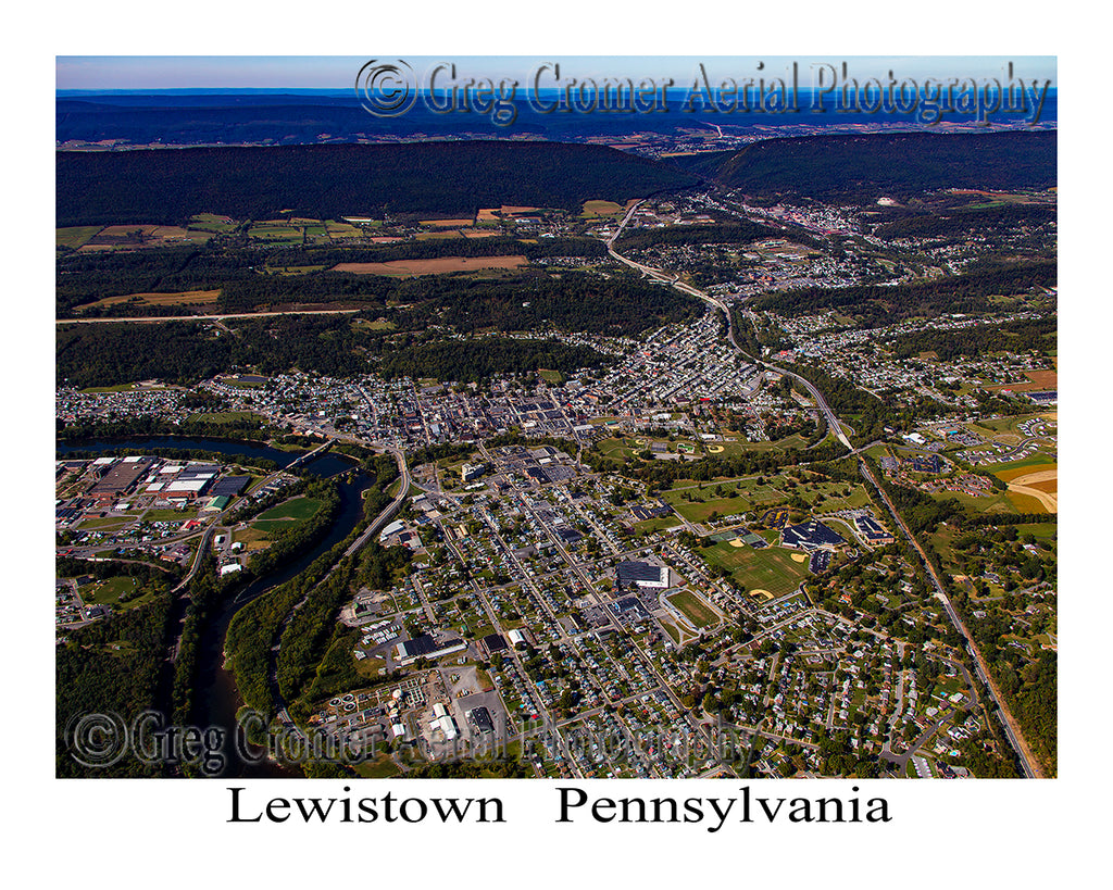 Aerial Photo of Lewistown, Pennsylvania