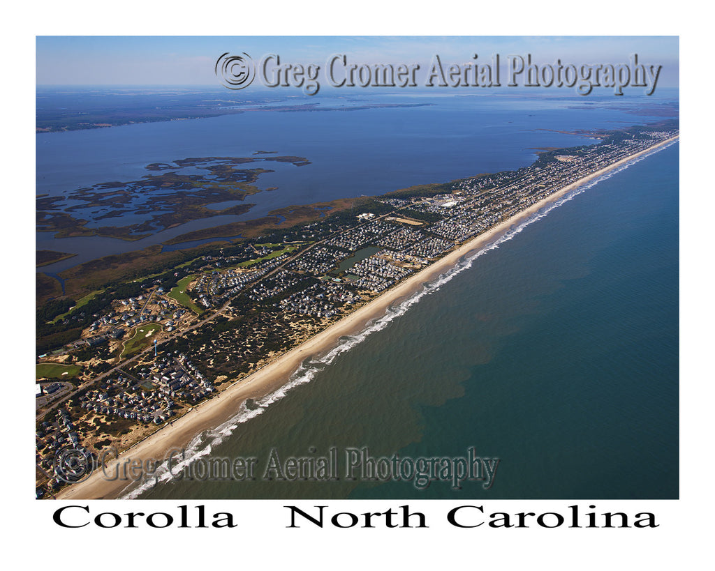 Aerial Photo of Corolla, North Carolina