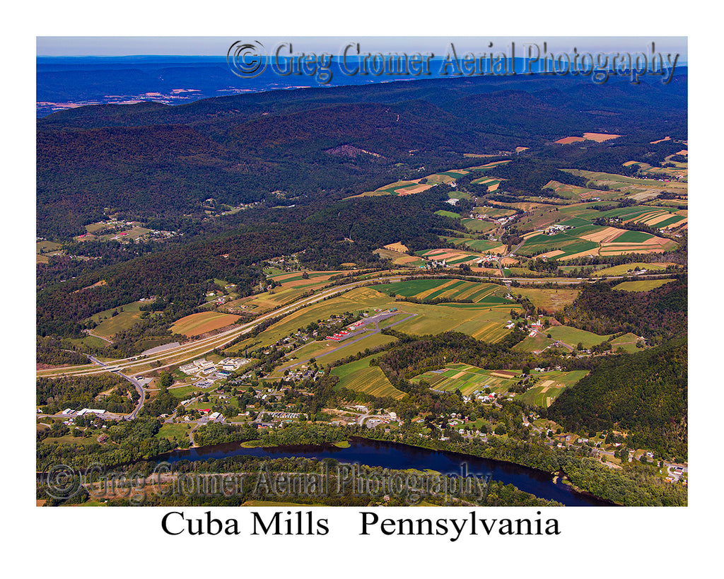 Aerial Photo of Cuba Mills, Pennsylvania