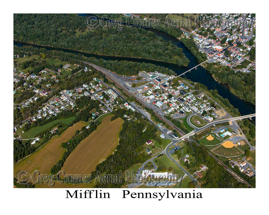 Aerial Photo of Mifflin, Pennsylvania