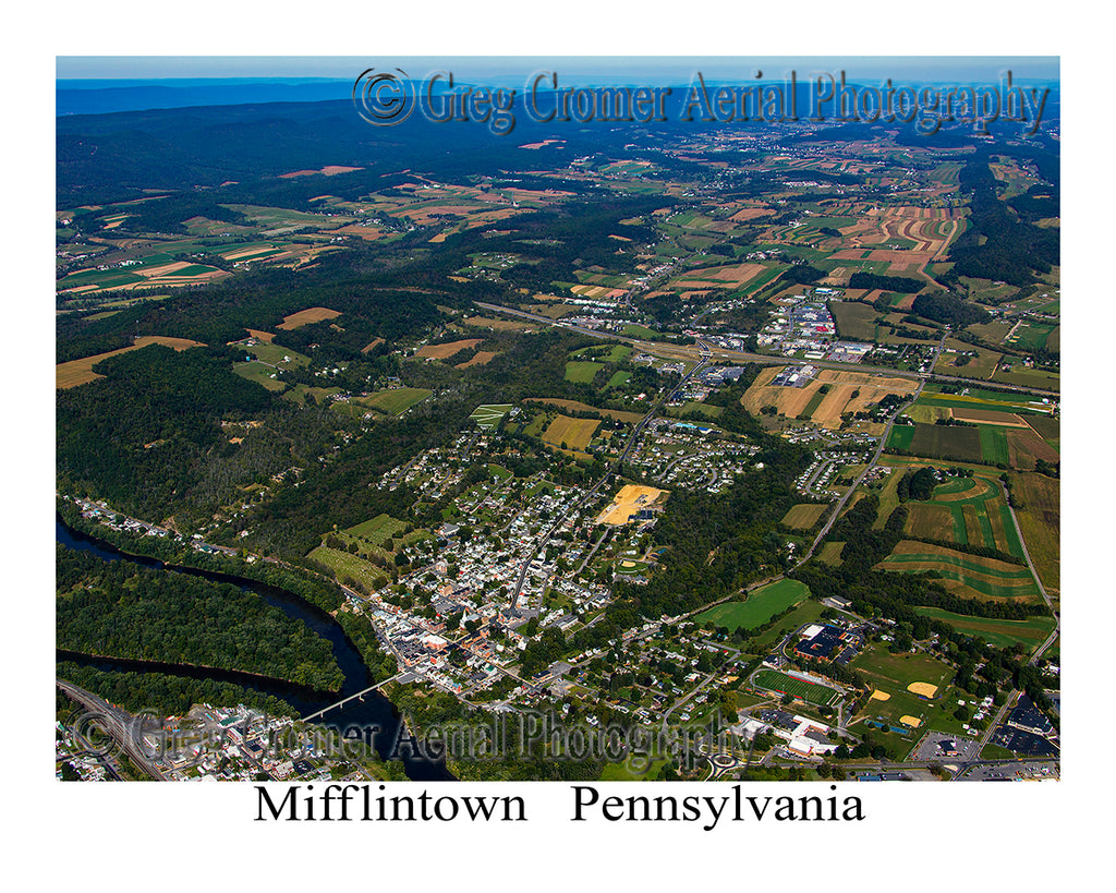 Aerial Photo of Mifflintown, Pennsylvania