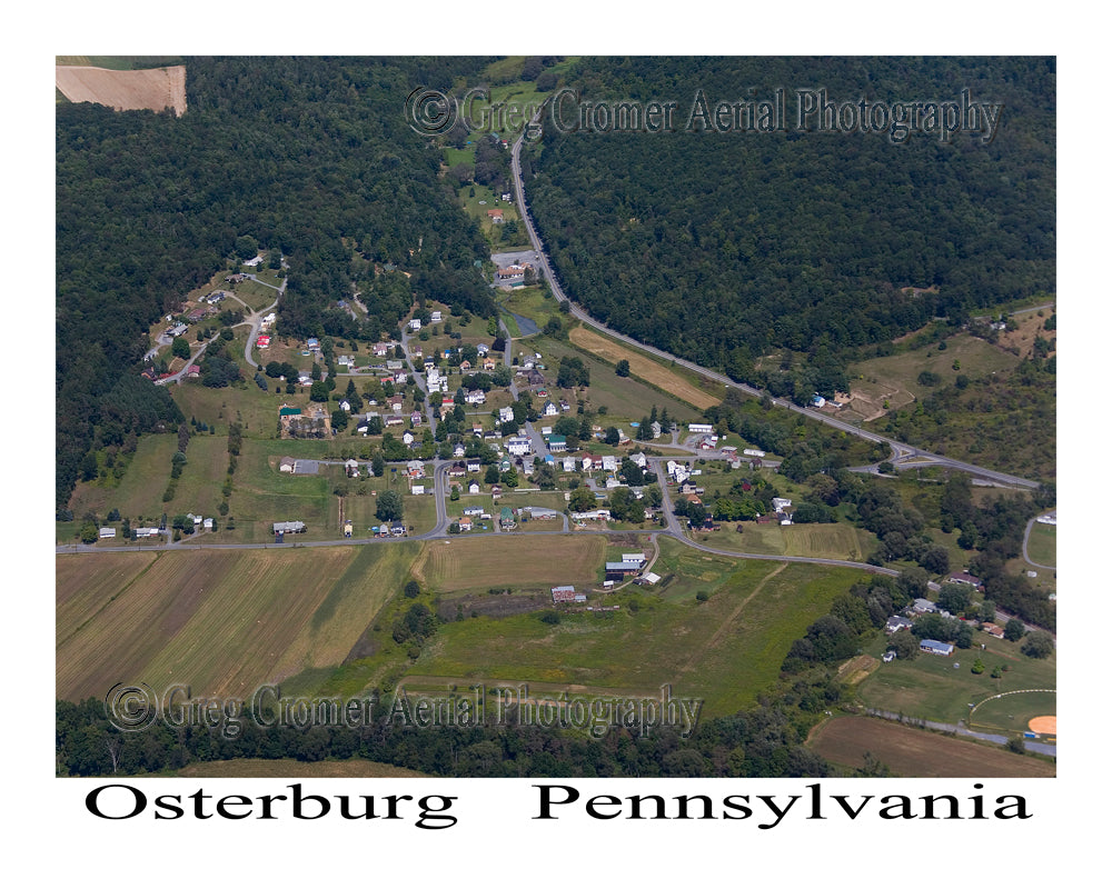 Aerial Photo of Osterburg, Pennsylvania