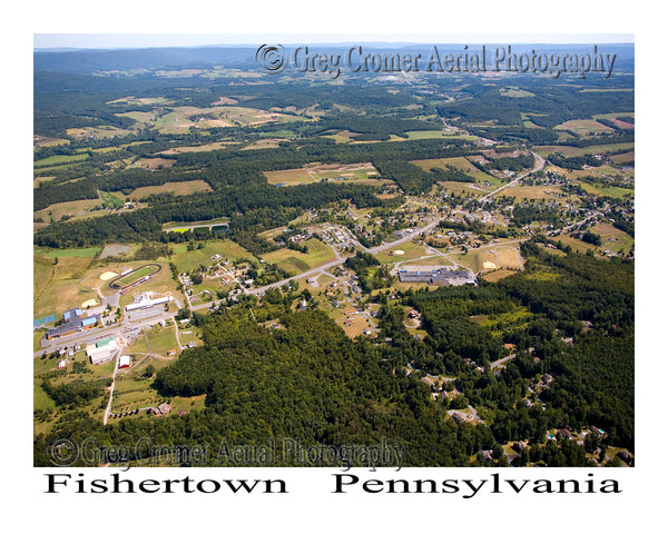 Aerial Photo of Fishertown, Pennsylvania