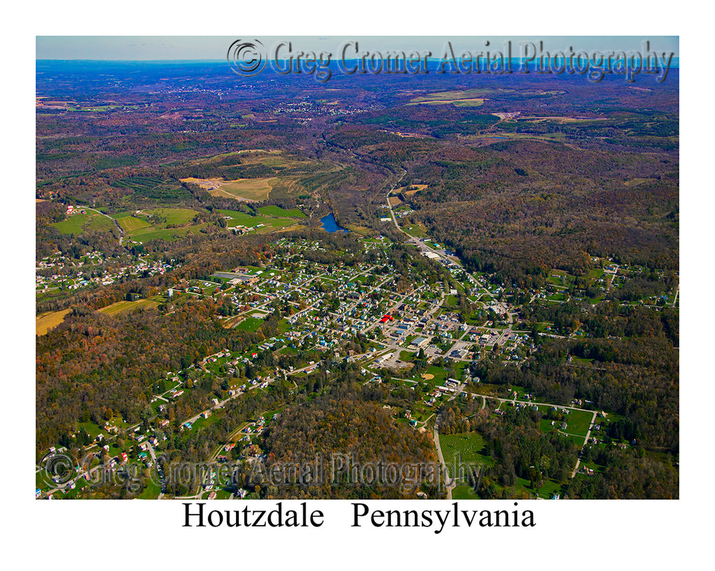 Aerial Photo of Houtzdale, Pennsylvania