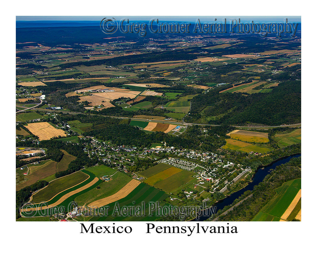 Aerial Photo of Mexico, Pennsylvania