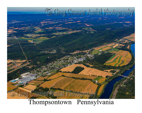 Aerial Photo of Thompsontown, Pennsylvania