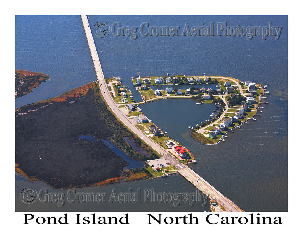 Aerial Photo of Pond Island, North Carolina