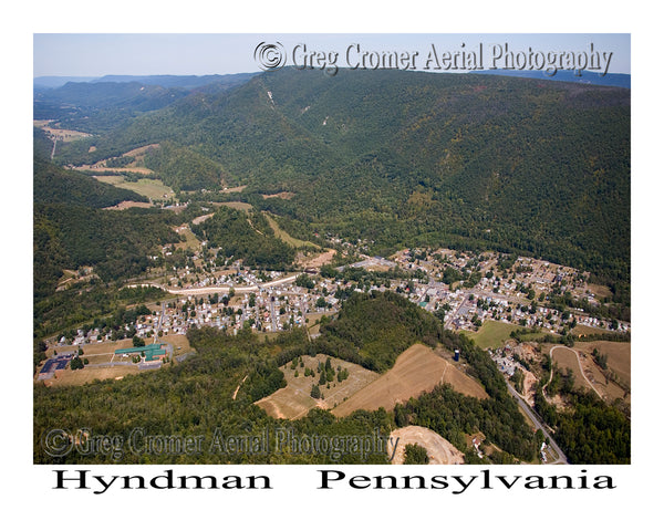 Aerial Photo of Hyndman, Pennsylvania