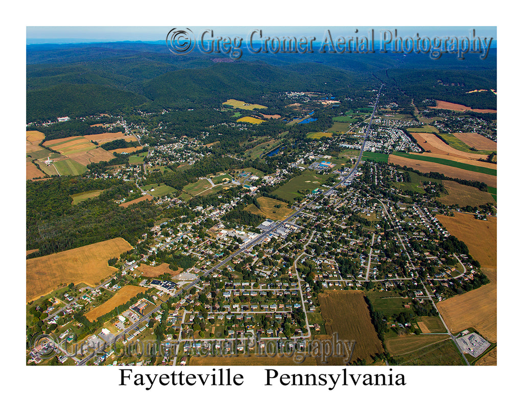 Aerial Photo of Fayetteville, Pennsylvania