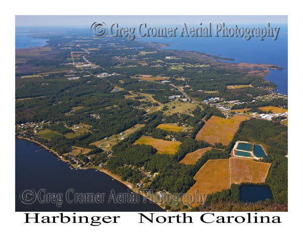 Aerial Photo of Harbinger, North Carolina