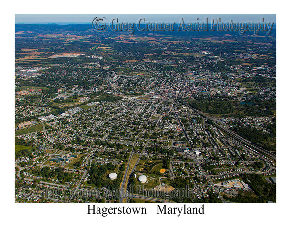 Aerial Photo of Hagerstown, Maryland