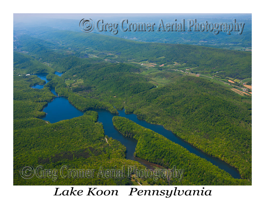 Aerial Photo of Lake Koon, Pennsylvania