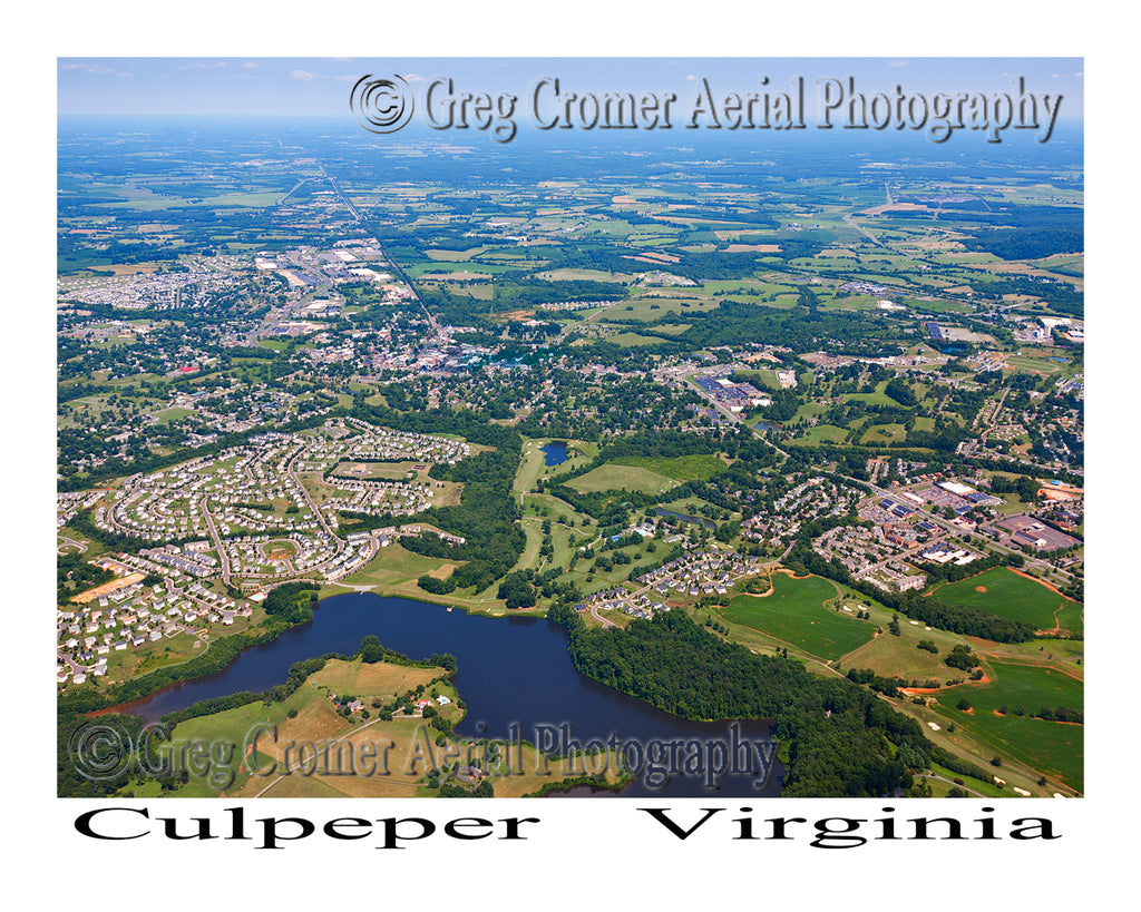 Aerial Photo of Culpeper, Virginia